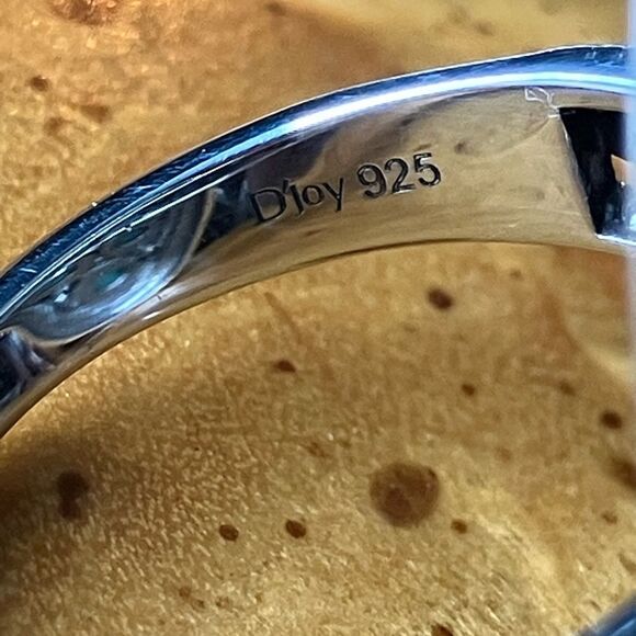 Natural Sleeping Beauty Turquoise Sterling Silver Cocktail Ring Size 7.75 - Picture 5 of 8